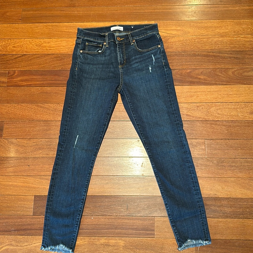 Blue Jeans, Loft brand , frayed and short in length